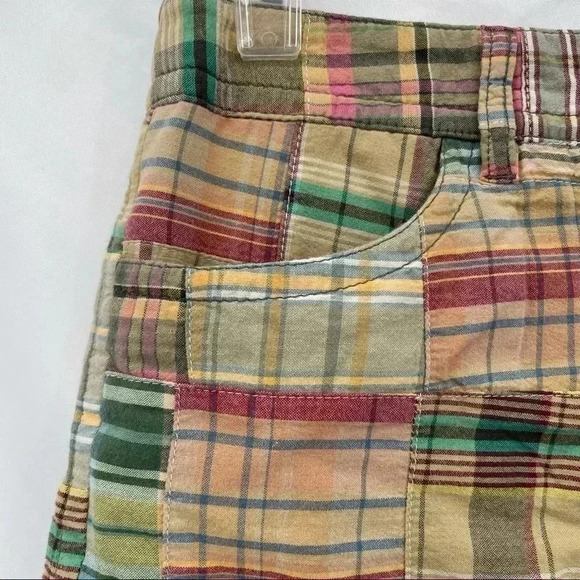 Loft Women’s Patchwork Zippered Mini Skirt Size 2 Lined - Picture 3 of 10